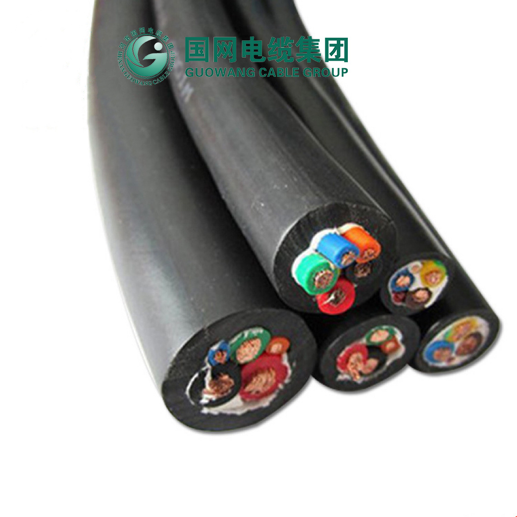 Round Wire Copper Conductor Cu Electric Rubber Power Cable with CCC Manufacture