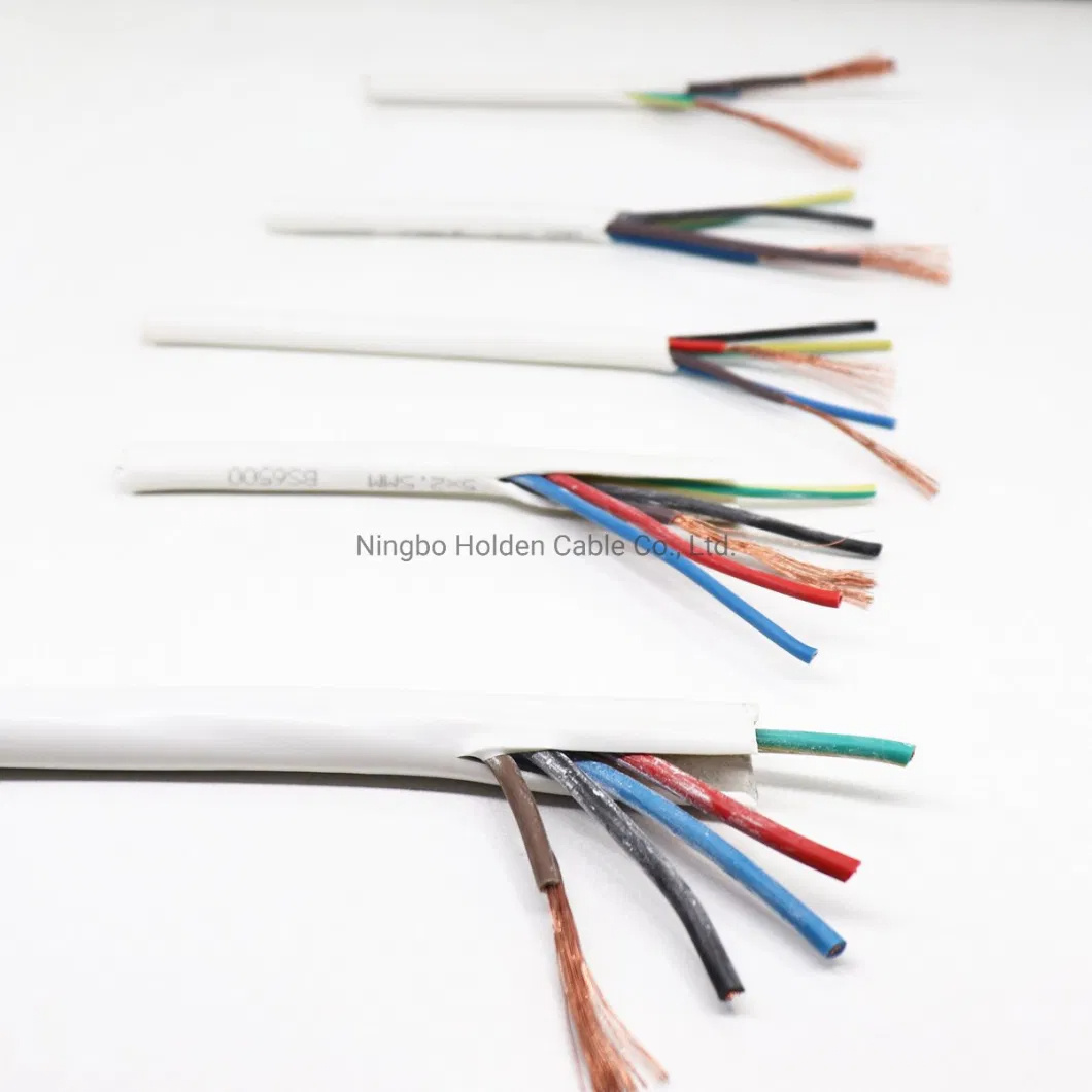 Rvv House Wiring Electrical Multi Core Flexible Copper PVC Insulated Sheathed H05vvf Electrical Cable