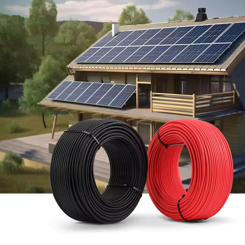 TUV Certification Solar Cable 10mm and 16mm DC Single Core PV1-F 1X1.5mm2 Electrical Wire Solar Cable DC Solar Cable 16mm2
