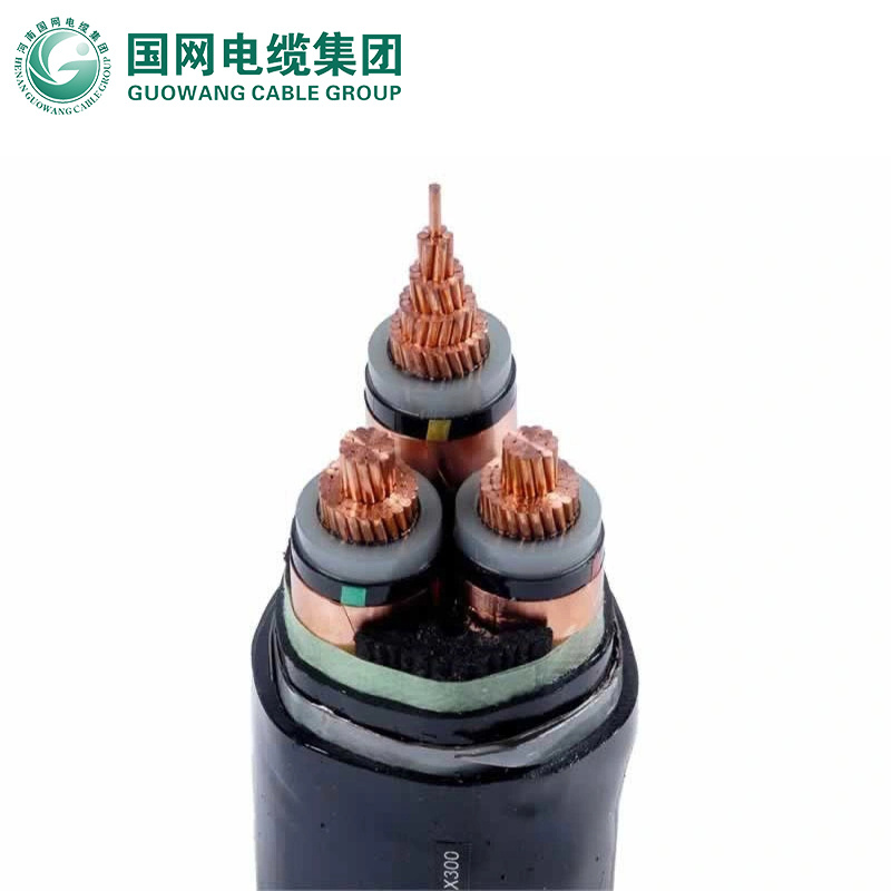Three Core Mv Copper Conductor XLPE Insulation PVC Sheath Steel Tape Armoured Power Cable