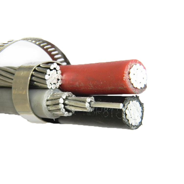 Triplex/Duplex/Quadruplex Service Drop Cable Aluminum Conductor Overhead Cable 2/0AWG 1/0AWG for Primary Network