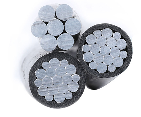 Aluminum XLPE/PE AAC Triplex 6 AWG Aluminum Cable