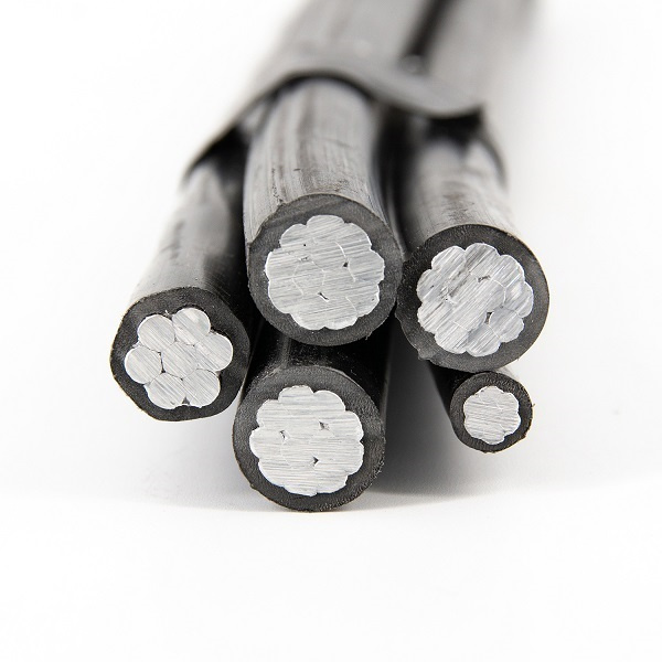 Buena venta de cable ABC aislado XLPE/PE con conductor de aluminio estándar ASTM NFC
