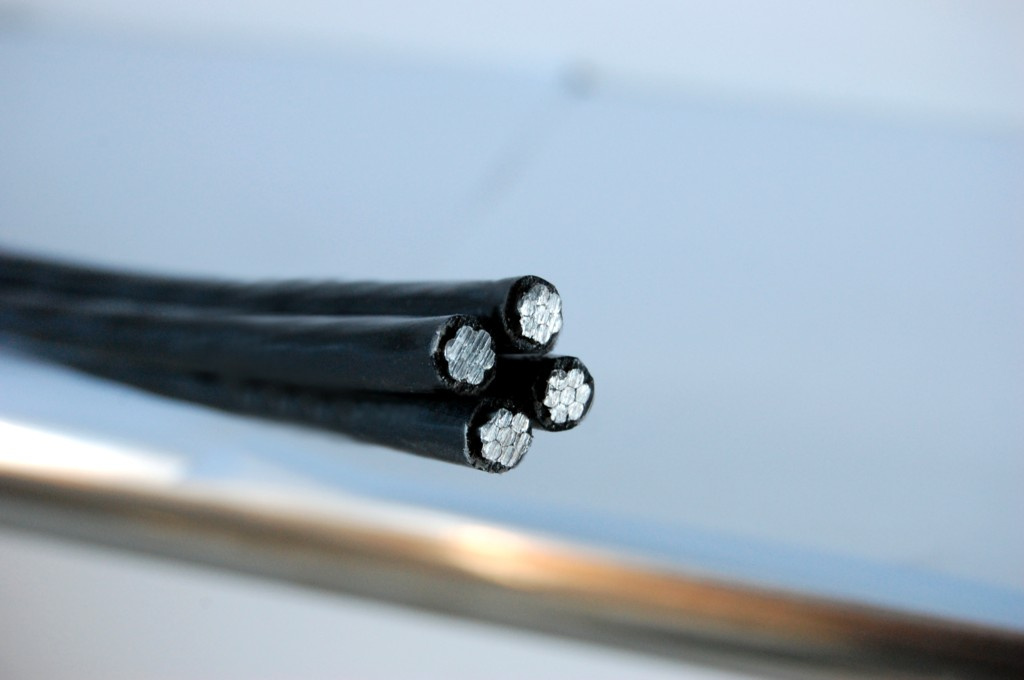 Low Voltage PE Insulated 16sqmm Quadruplex Aerial Cable