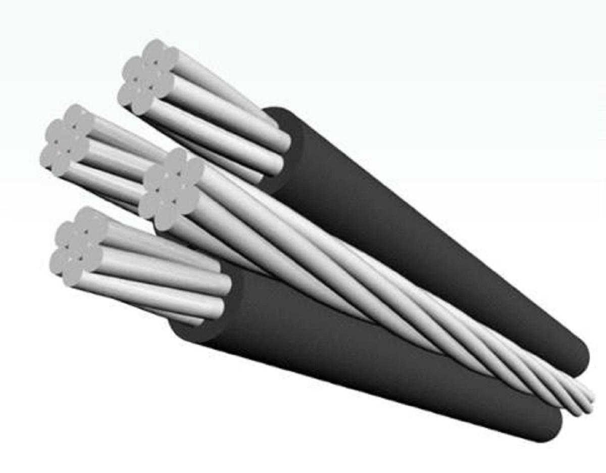 Morochuca 3*6AWG+6AWG Servicio de Caída Cuádruple Cable ABC