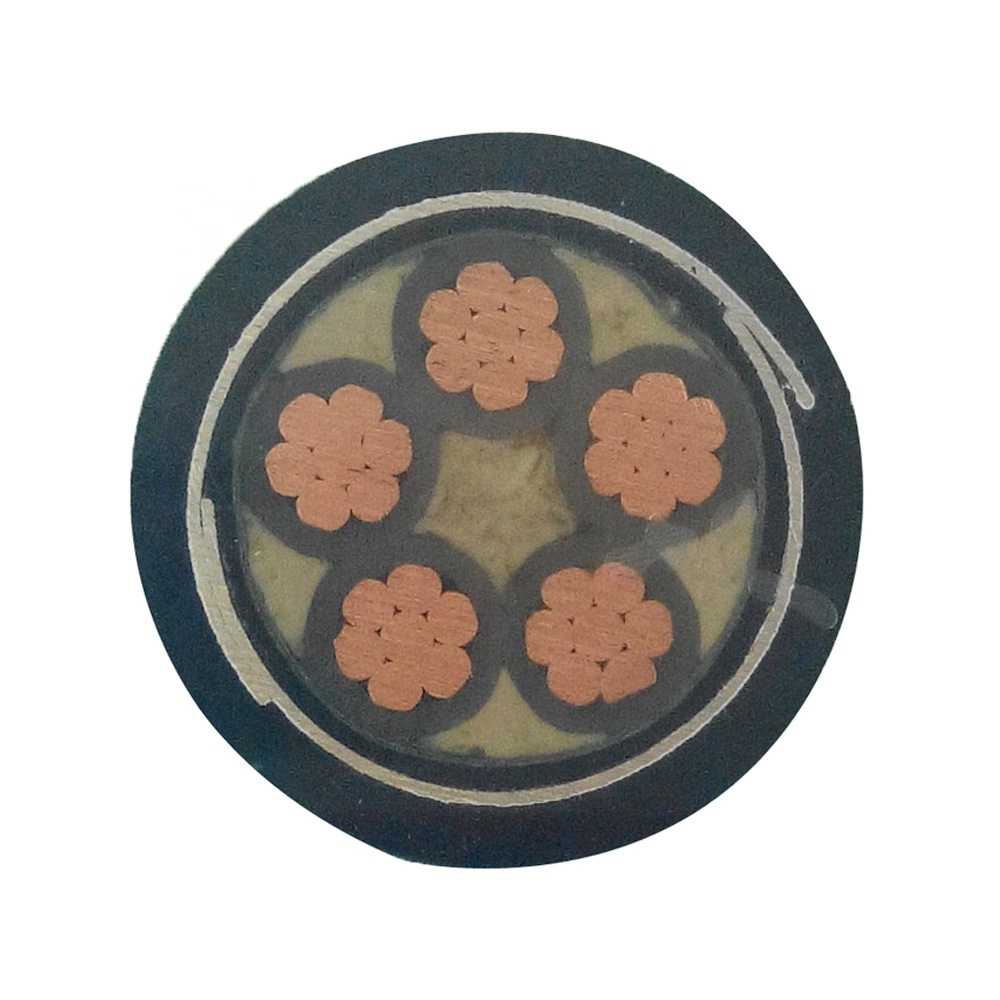 0.6/1kv Low Voltage Copper Aluminum XLPE PVC 16 mm 5 Core Armored Cable