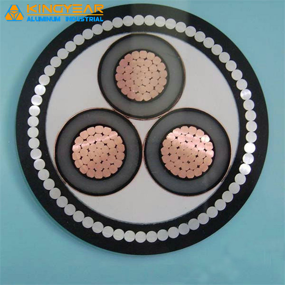 15kv 3c*120mm2 XLPE Insulated Swa Armoured PVC Sheathed Underground Power Cable Yjv32 Yjlv32