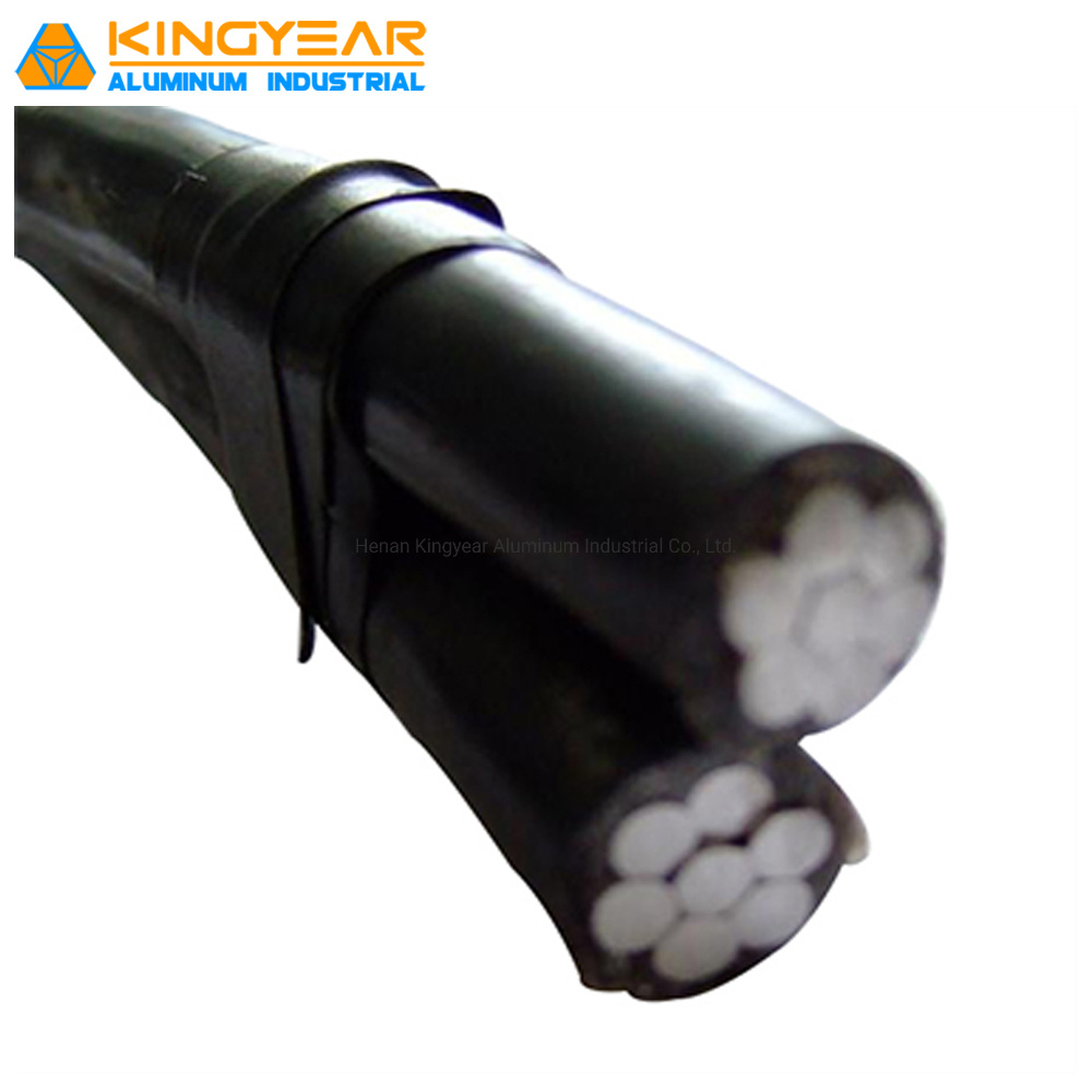 2 Core Aluminum Twisted 2*16mm2 Overhead Insulated ABC Cable