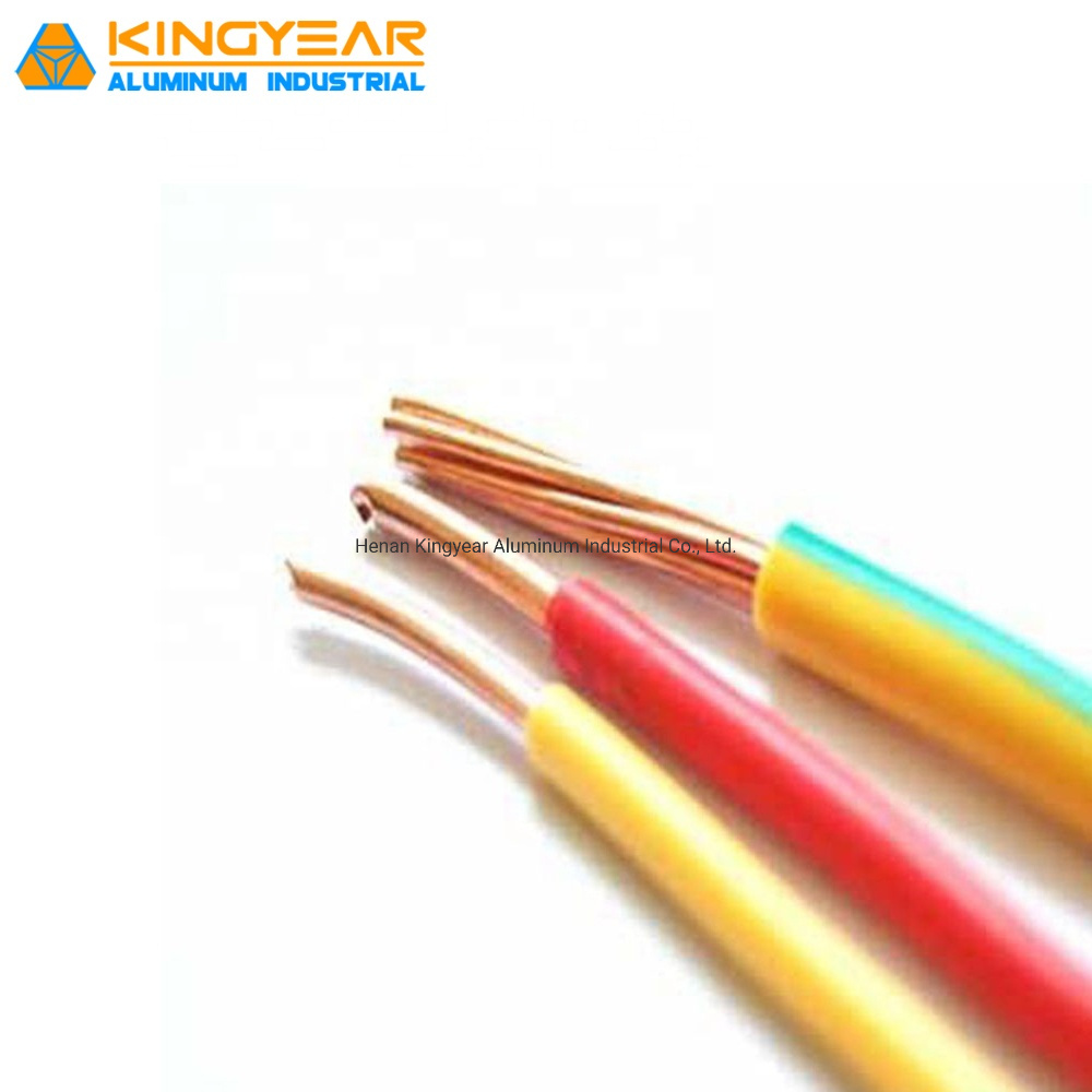 6mm2 Cooper Conductor PVC Insulation Electrical Cable and Wire for Building