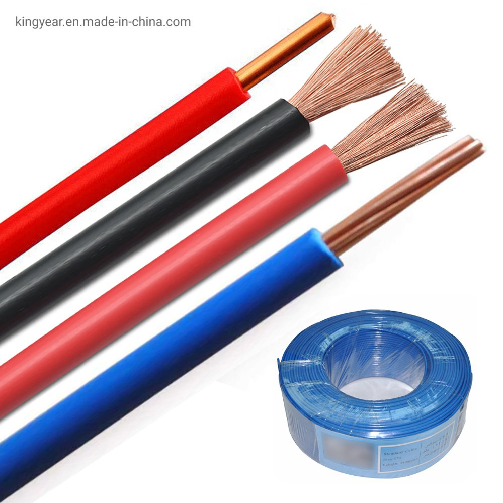 Cable Eléctrico de Cobre Sólido Conductor BV Aislado de PVC Dúplex de Alta Resistencia Kuwait 2.5mm