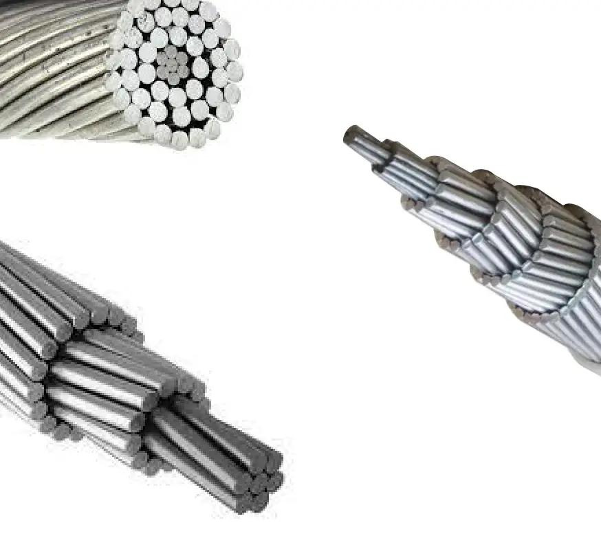 Export North America ACSR Overhead Wire Aluminum Area 240mm2 Steel Area 40mm2 ACSR Overhead Power Lines
