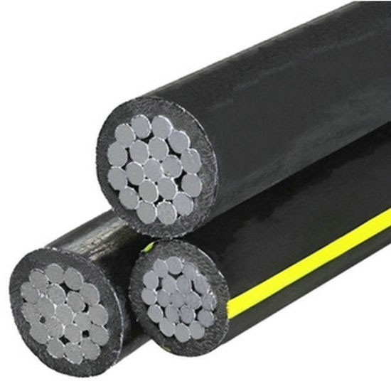Conducteur électrique en aluminium isolé XLPE, câble aérien en faisceau