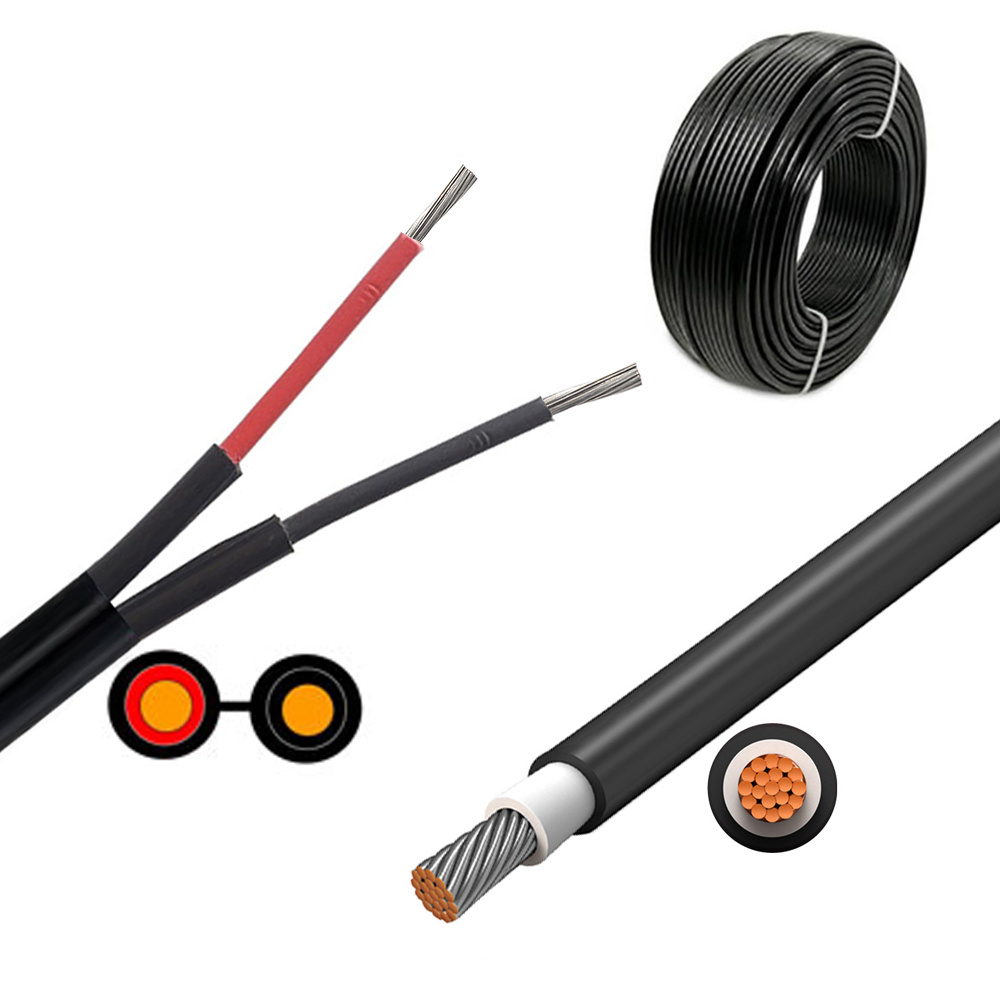 Câble solaire à double cœur XLPE 2X4mm2 Câble solaire PV 6mm2