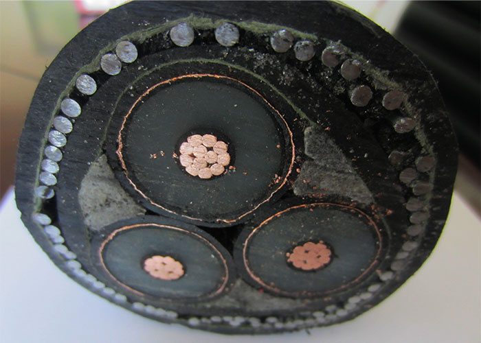 11kv 33kv Medium Voltage Power Cables 3 Core XLPE Submarine Power Cable 95 mm2 120mm 150mm2