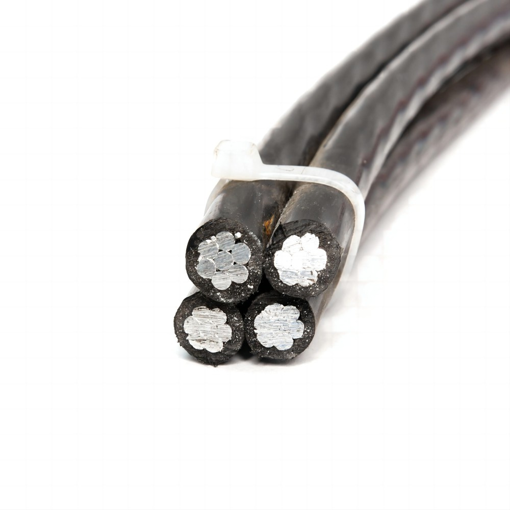 Cabo ABC Bt Aerien Pré-assemblado em Alumínio 3X50+1X54.6+1X16mm2 0.6/1kv 400V Cabo de Potência 70mm 90mm2 Cabo Aéreo Trifásico