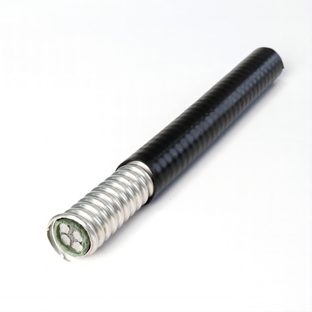 Aluminum Core 1000V XLPE Insulation Interlocking Armored Wire 12-2 Mc Cable