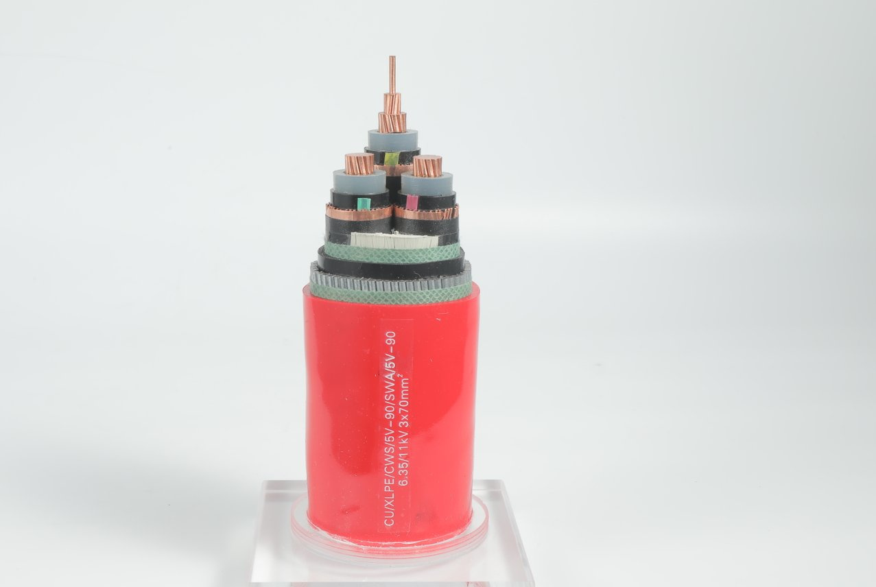 Industrial Underground Insulated Multicore 6/10kv 8.7/15kv 18/30kv Copper/Aluminum Conductor XLPE Electric Cables Medium Voltage Sta Power Cable