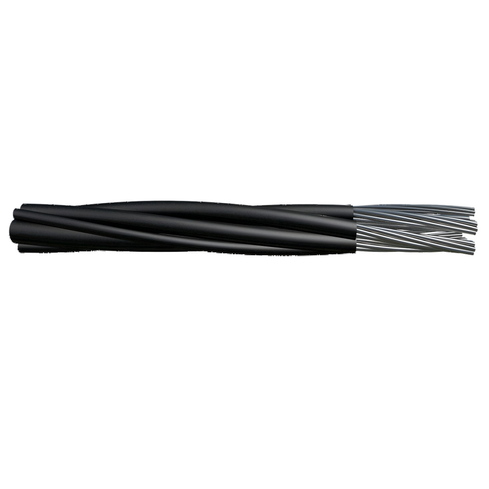 NFC 33-209 Câble ABC 2X16 2X25mm Câbles de service en aluminium à double isolation XLPE avec noyaux torsadés