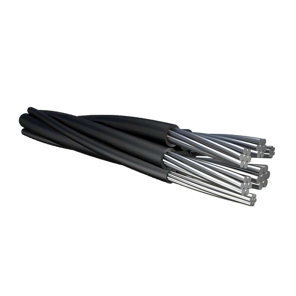 Triplex Duplex Aluminum Conductor PE XLPE Insulation Electric Twisted Service Drop ABC Cable Overhead Cable