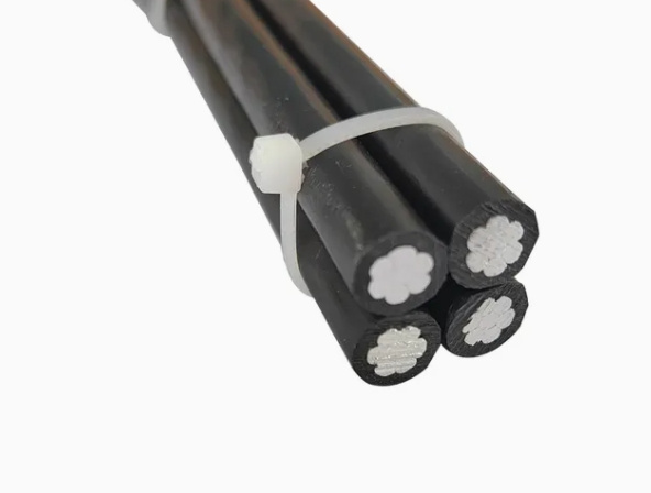 Câble aérien en aluminium torsadé duplex triplex isolé en XLPE