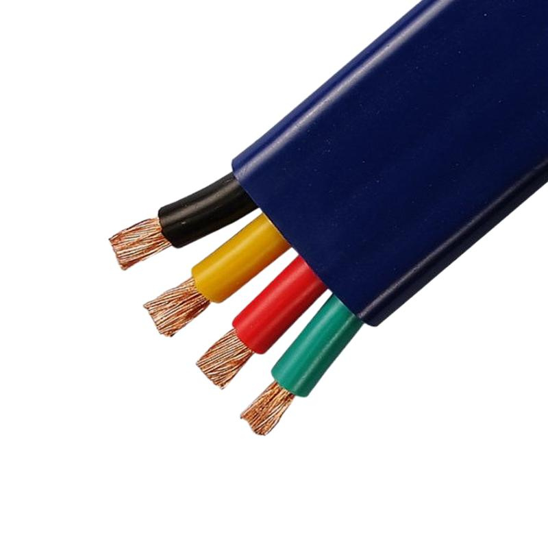 1.5mm 2.5mm 4 mm 6mm 10mm Câble de pompe submersible en PVC, PE ou caoutchouc plat électrique sous-marin