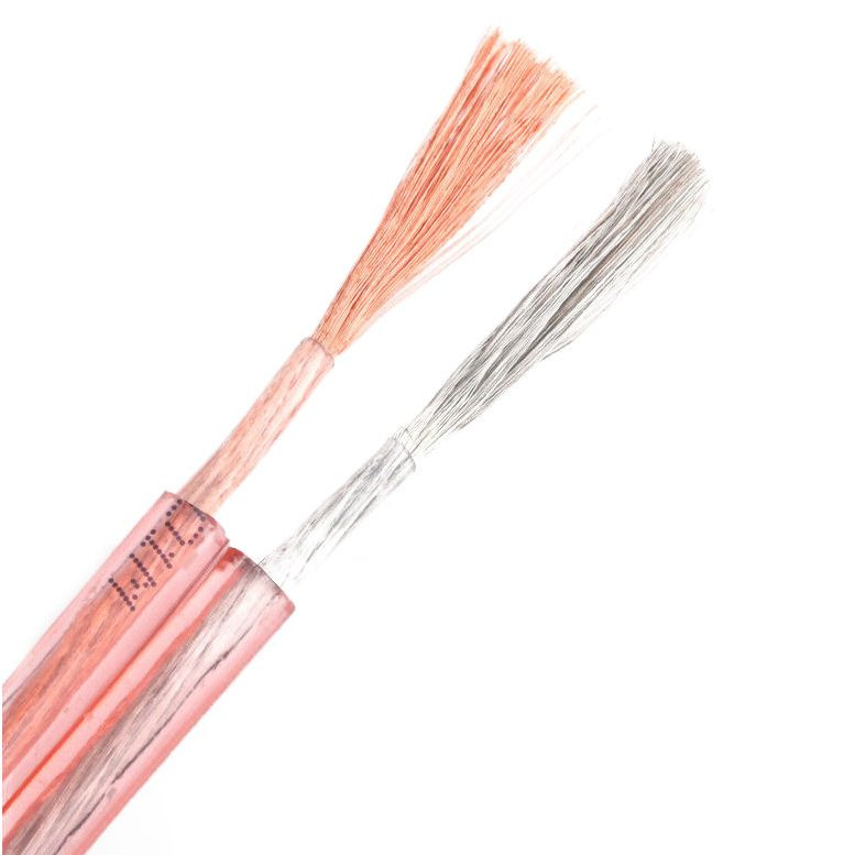 1.5mm~4mm Câble de haut-parleur en PVC doré et argenté, câble de communication