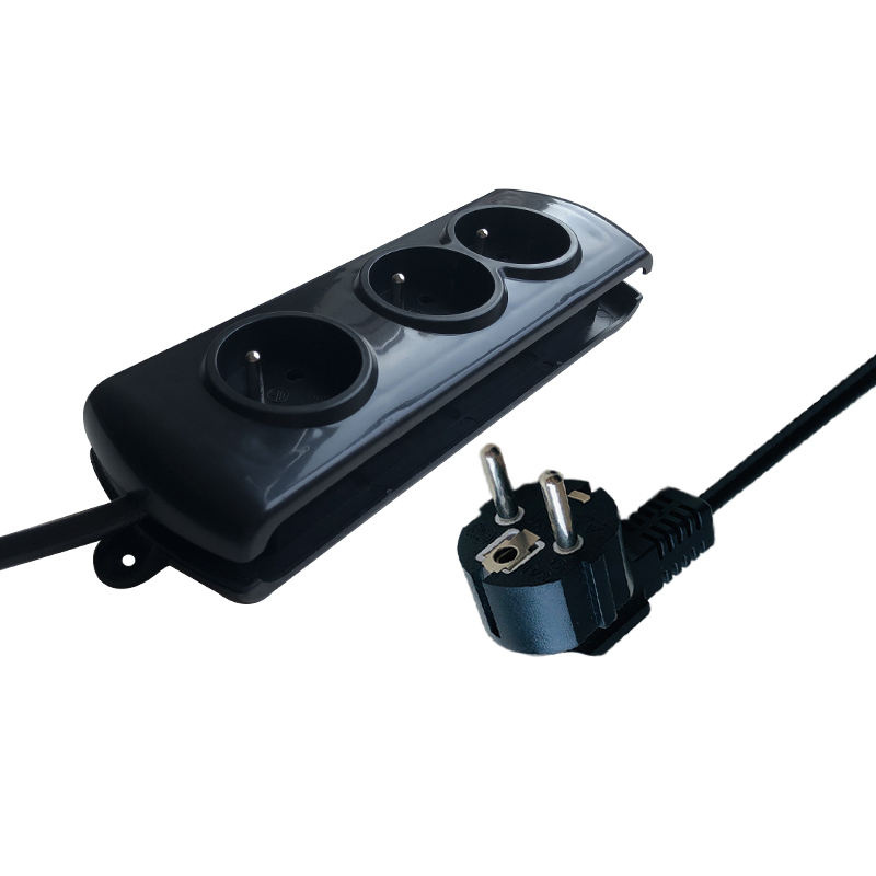 16A French Power Strip Universal 3 4 Outlets Power Strip