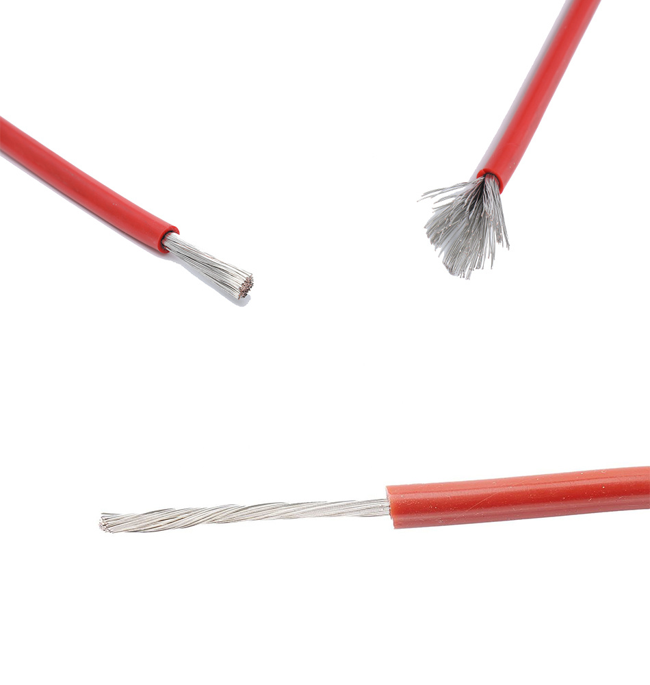 300 500V 180 Degree Heat Resistant Stranded Silicone Rubber Super Flexible Cable Wires