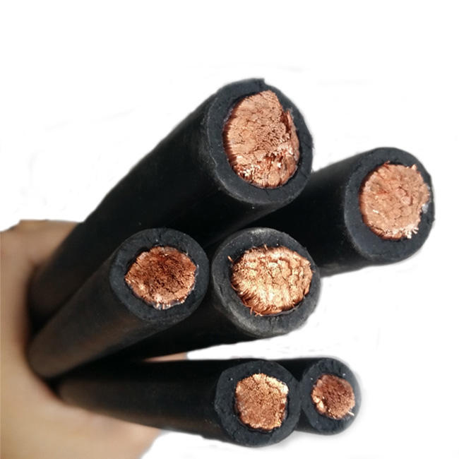 35 50 75mm 1/0 2/0 4/0 AWG Copper Flexible PVC Sheath Welding Cable