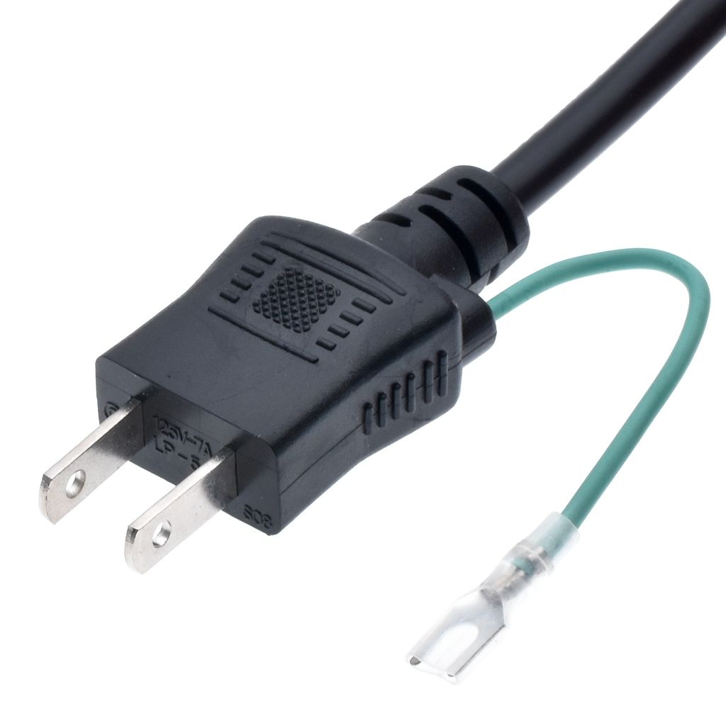 3cores 0.75mm2 1.8m Japan Extension Cable with 2pin Power Cord Japanese