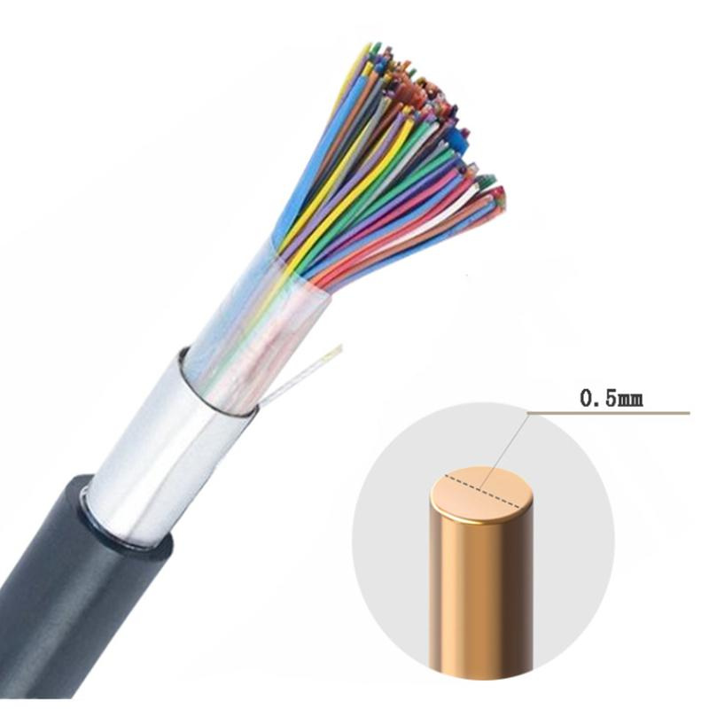 Al-Foil 100% Coverage 50 100 200 400 500 600 Pairs Telephone Cable