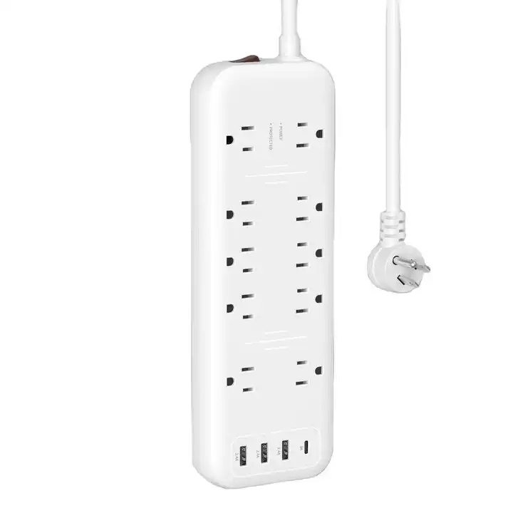 America Standard Universal Outlet Surge Protector Quick Charger Extension Board Socket Electric USB Power Strip