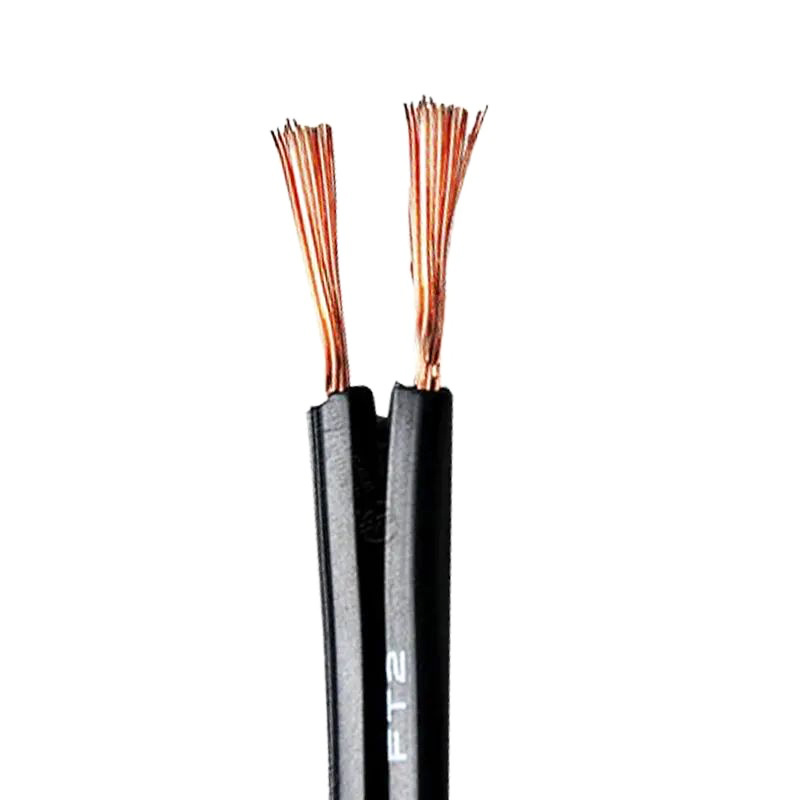 Black and White Electrical IDC Connector Spt Parallel Wire 18AWG 2 Pin Flat
