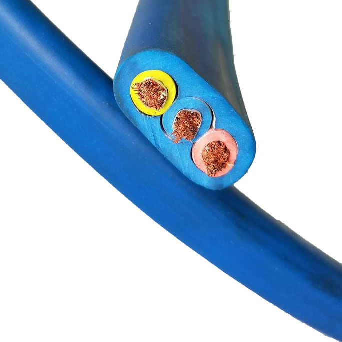 Blue Cable for Water Wells Heavy-Duty Round Jacketed Submersible Pump Cable