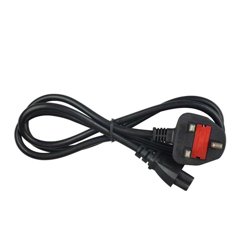 British Three Core 3 Pin Plastic Plug Electric Power UK Bsi Power Cord