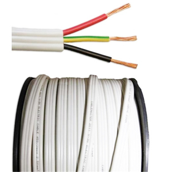 Construindo Fio Plano de Cabo TPS 450/750V Cabo Elétrico de Cobre Isolado em PVC