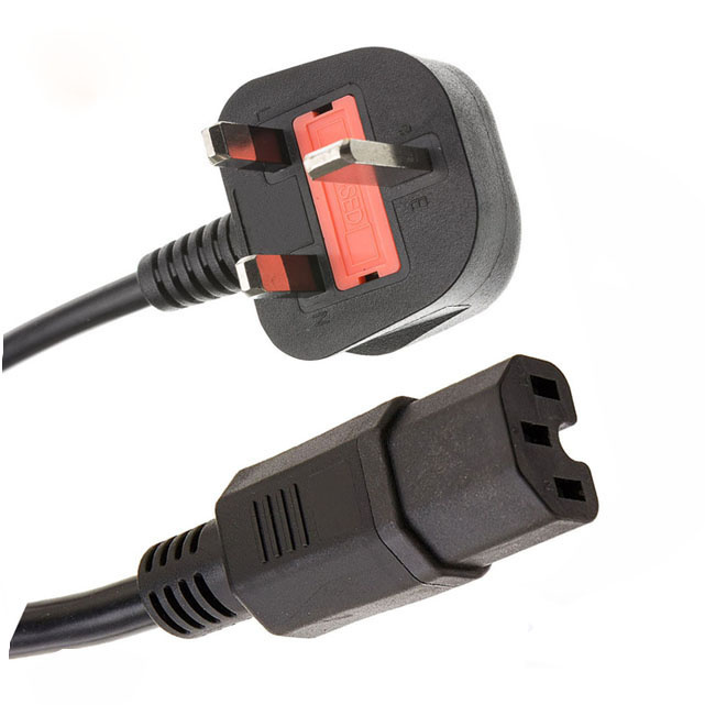 C7 Power Cable Cord UK 3 Prong 3 Pin Power Cord IEC