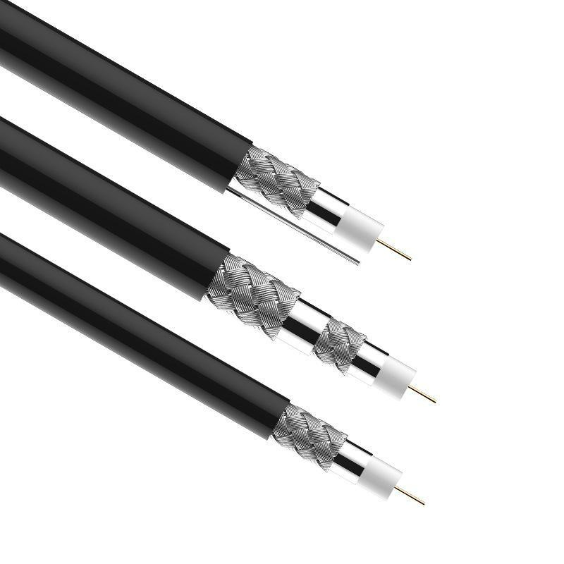 China CCTV CATV RG6 Rg59 Cable Coaxial de Alta Calidad con Blindaje Rg59 Rg58 RG6 fabricante y proveedor