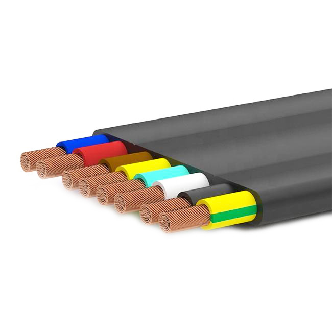 China Fábrica de China H0vvh6-F 14 Núcleo 0.75 1 1.5 2 mm Cable de máquina de elevador de cobre aislado en PVC en venta