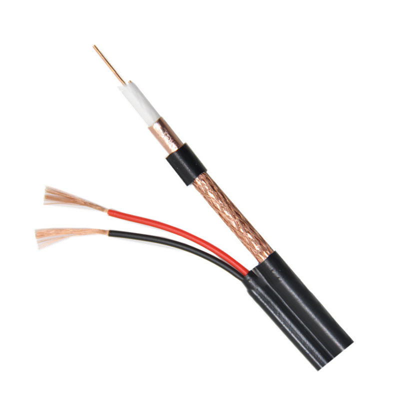 Câble coaxial combinaison RG6/Rg59 avec alimentation pour caméra de vidéosurveillance