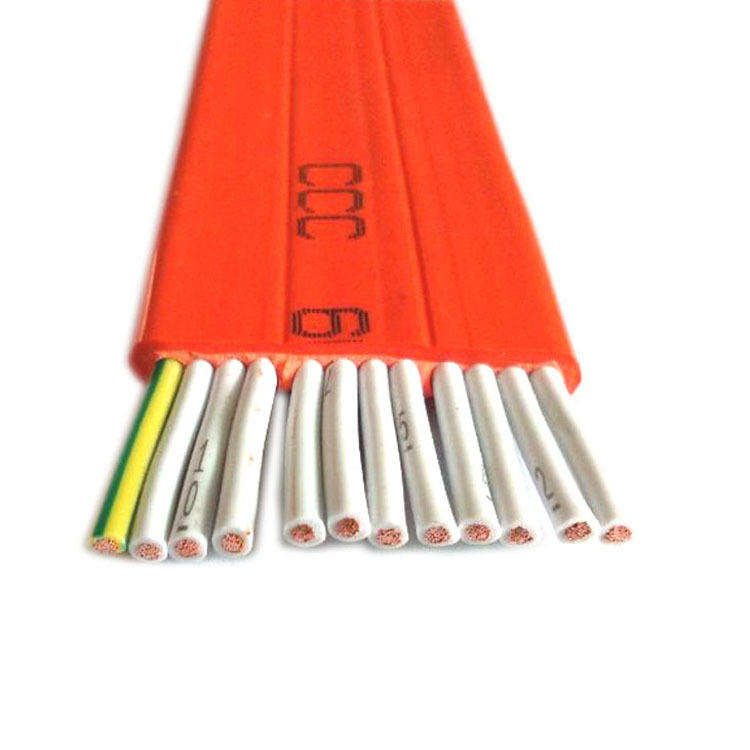 Elevator Traveling Flat Power Cable PVC Insulated Multic Core Electric Wire Cable