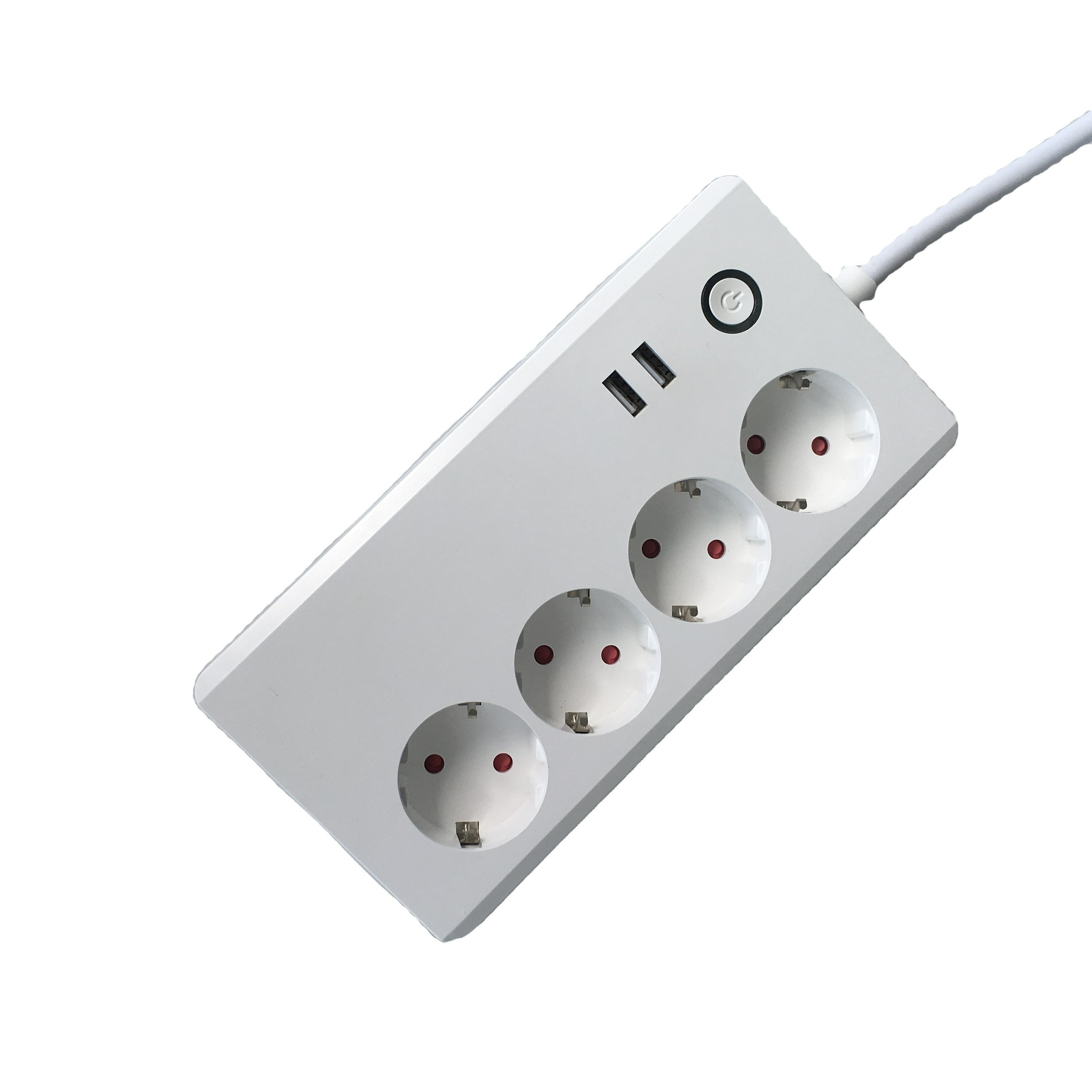 Multiprise à prise européenne avec 1 Type C et 2 ports de sortie USB