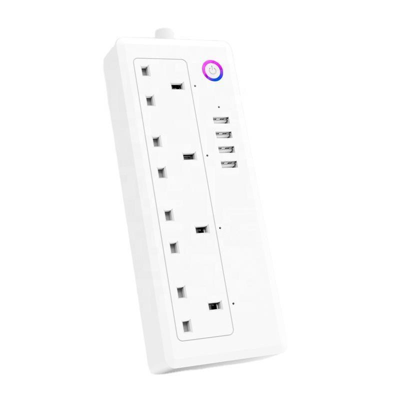 Extension Wall Socket 3 4 Way Outlet UK Plug Surge Protector Power Strip