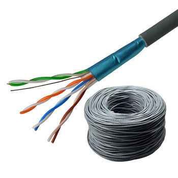 Prix d′usine Câble LAN Réseau CAT6 Ca6a UTP FTP STP SFTP 23AWG 4pair Intérieur Extérieur Imperméable 100m 305m