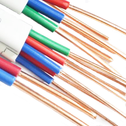 Câble en cuivre plat 2.5mm câble électrique en cuivre solide PVC pour câblage domestique