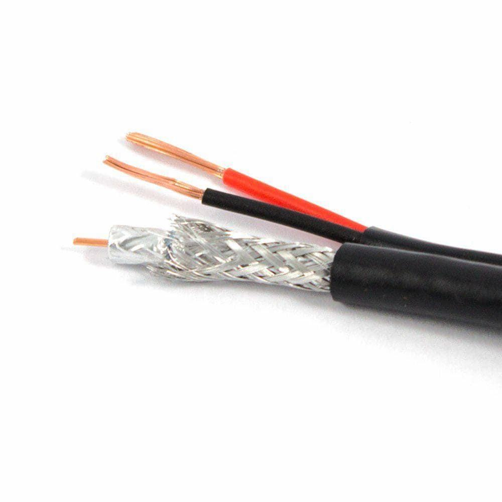 Câble coaxial en promotion RG6 avec câble de communication d′alimentation CCS/cuivre CCTV CATV RG6 Rg59 câble coaxial