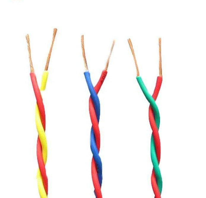Venta Caliente de PVC 4mm Cable CCA Par Trenzado Cable Rojo y Blanco Cable Rvs