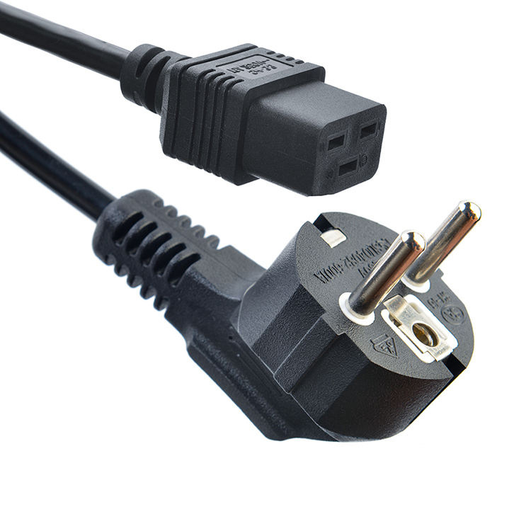 IEC 60320 C15 Conductor 3 Prong AC Power Cord Korea Ksc8305