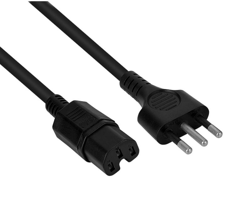 Italy Wiring Power Plug Removable 10A 16A Type L Italy Power Plug Cord