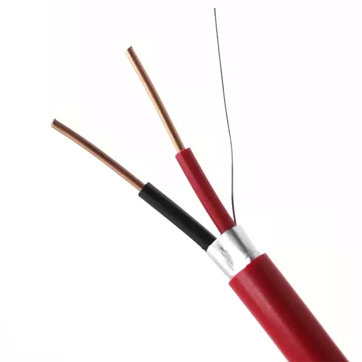 LSZH/Lsoh 2 Core 1.5mm PVC 2.5mm Twisted Shielded Fire Alarm Cable